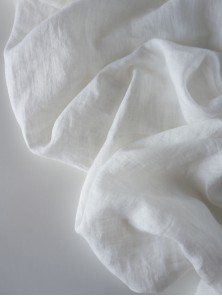 0. Ткань лён крэш с эффектом помятости сорочечный Пломбир (плотность 150 гр)