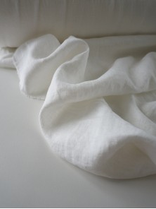 0. Ткань лён крэш с эффектом помятости Пломбир