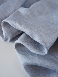 493. Ткань лён умягченный сорочечный Серый меланж