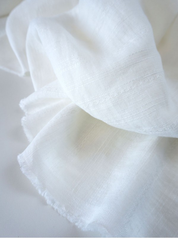 0. Ткань ажурный лен/хлопок крэш с эффектом помятости Пломбир 0. Ткань ажурный лен/хлопок крэш с эффектом помятости Пломбир