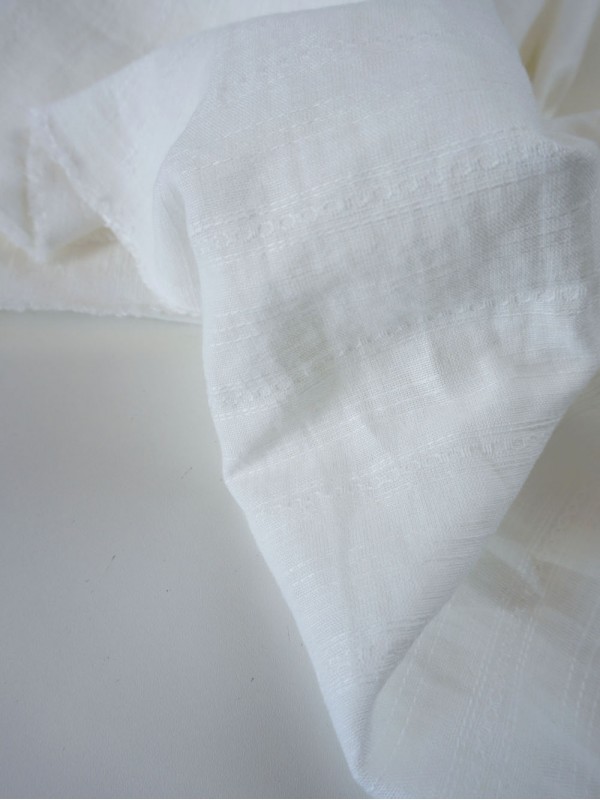 0. Ткань ажурный лен/хлопок крэш с эффектом помятости Пломбир 0. Ткань ажурный лен/хлопок крэш с эффектом помятости Пломбир