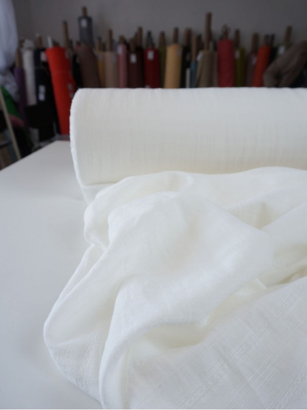 0. Ткань ажурный лен/хлопок крэш с эффектом помятости Пломбир 0. Ткань ажурный лен/хлопок крэш с эффектом помятости Пломбир