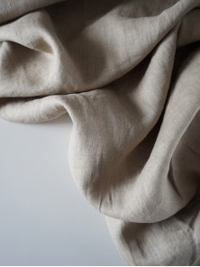 1211. Ткань лён крэш с эффектом помятости Сухоцвет