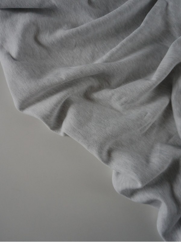 Футер 3-х нитка микроначес с велюр эффектом Светло-серый меланж Футер 3-х нитка микроначес с велюр эффектом Светло-серый меланж