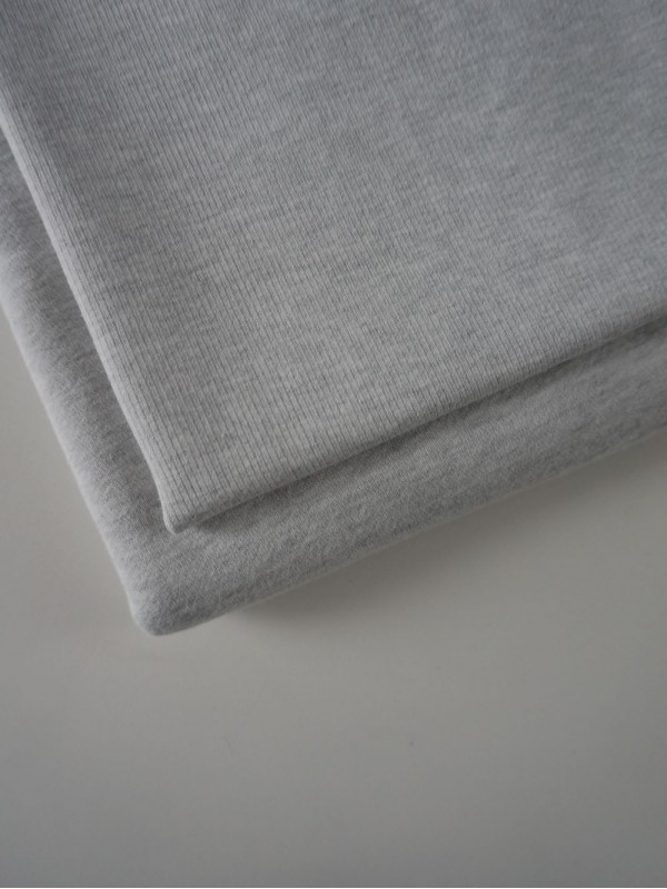 Кашкорсе к футеру 3-х нитке микроначес Светло-серый меланж плотное