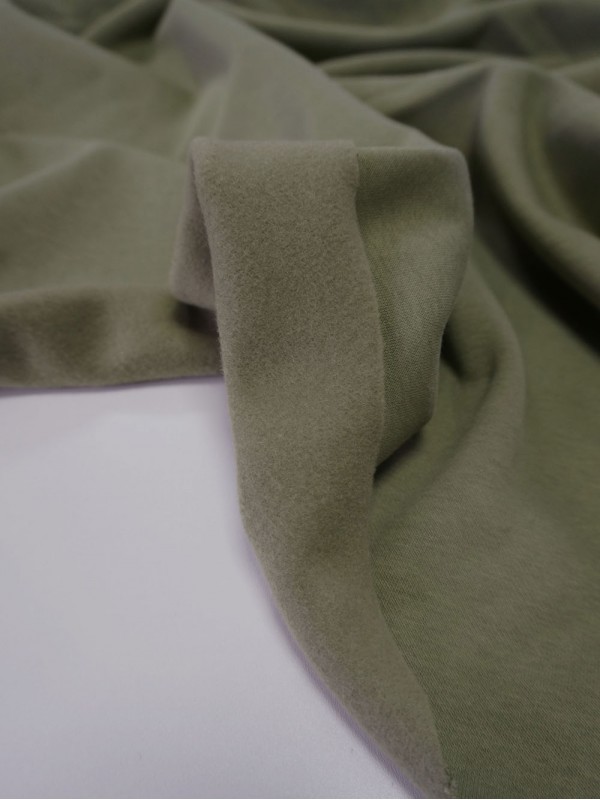 Футер 3-х нитка с начесом Светлая олива американский