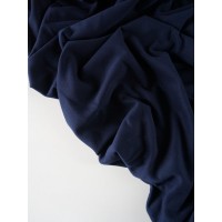 Футер 3-х нитка микроначес с велюр эффектом Ночной синий