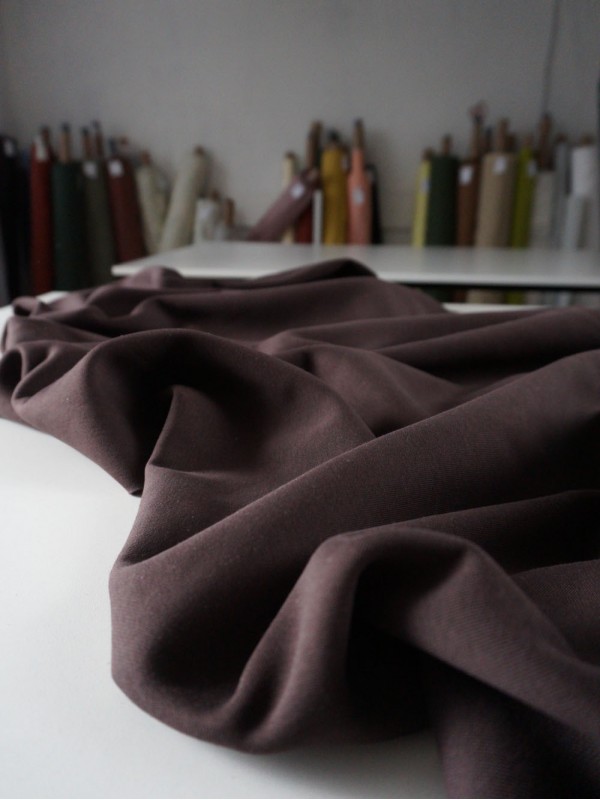 Футер 3-х нитка с начесом Горький шоколад американский