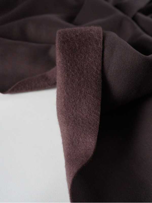 Футер 3-х нитка с начесом Горький шоколад американский