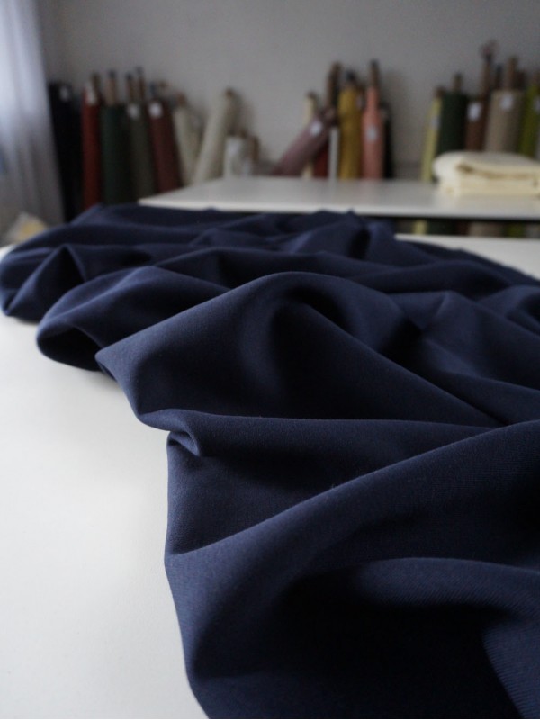 Футер 3-х нитка с начесом Ночной синий американский