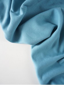 Футер 3-х нитка петля диагональ велюр эффект Светлый джинс