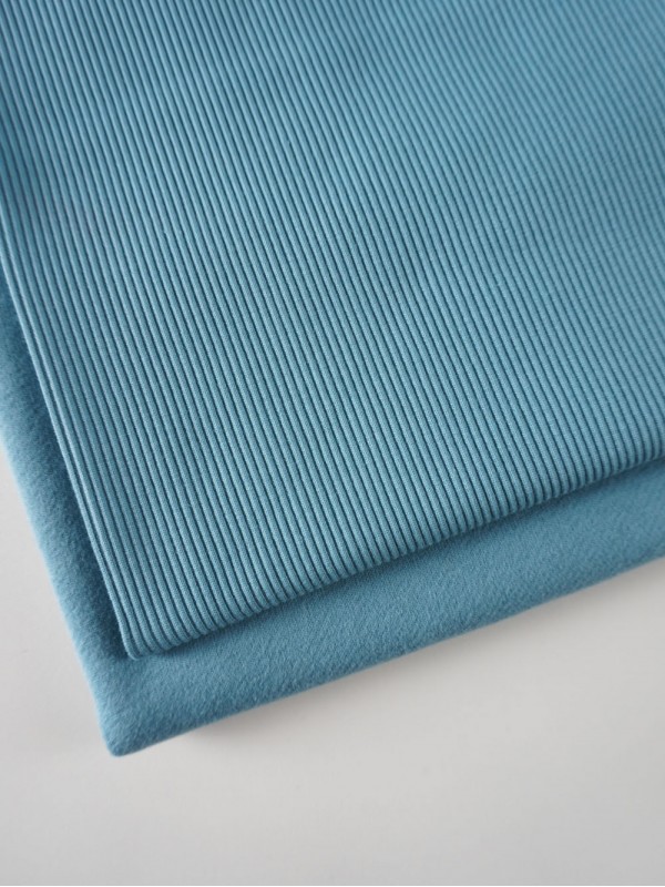 Футер 3-х нитка петля диагональ велюр эффект Светлый джинс