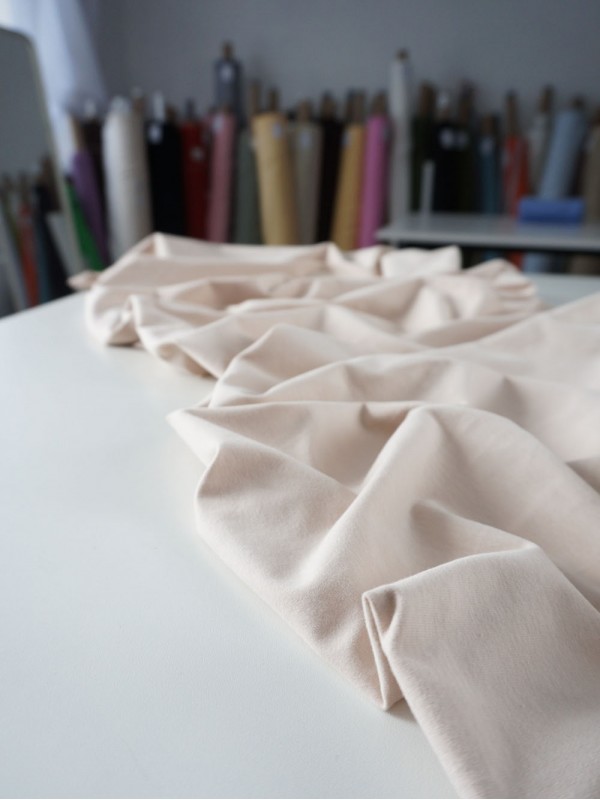 Кулирная гладь велюр эффект 200 гр Крем-брюле