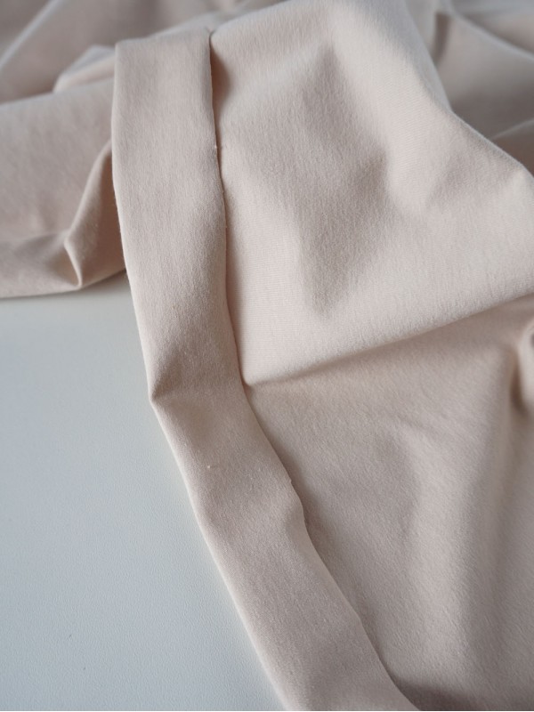 Кулирная гладь велюр эффект 200 гр Крем-брюле