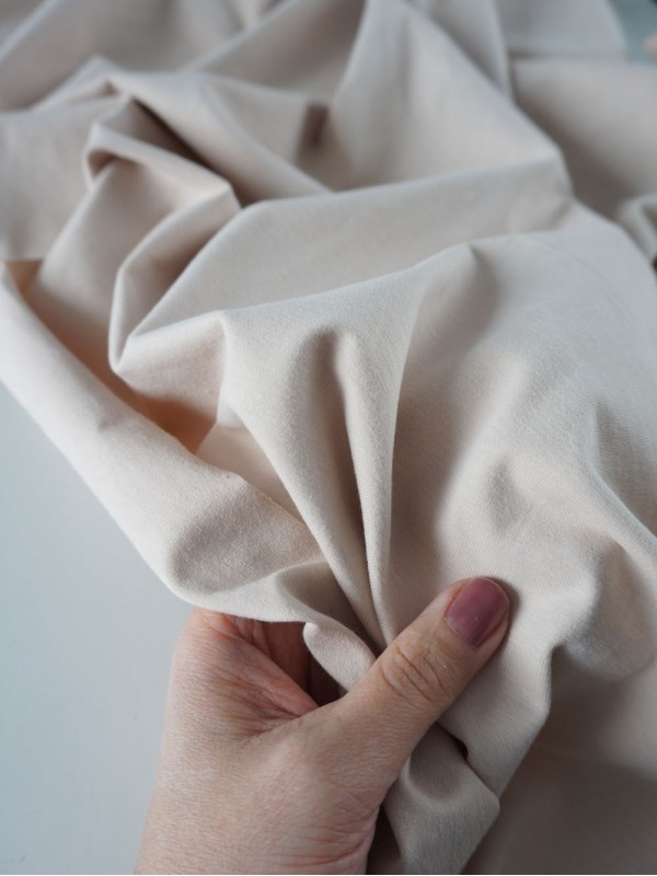 Кулирная гладь велюр эффект 200 гр Крем-брюле