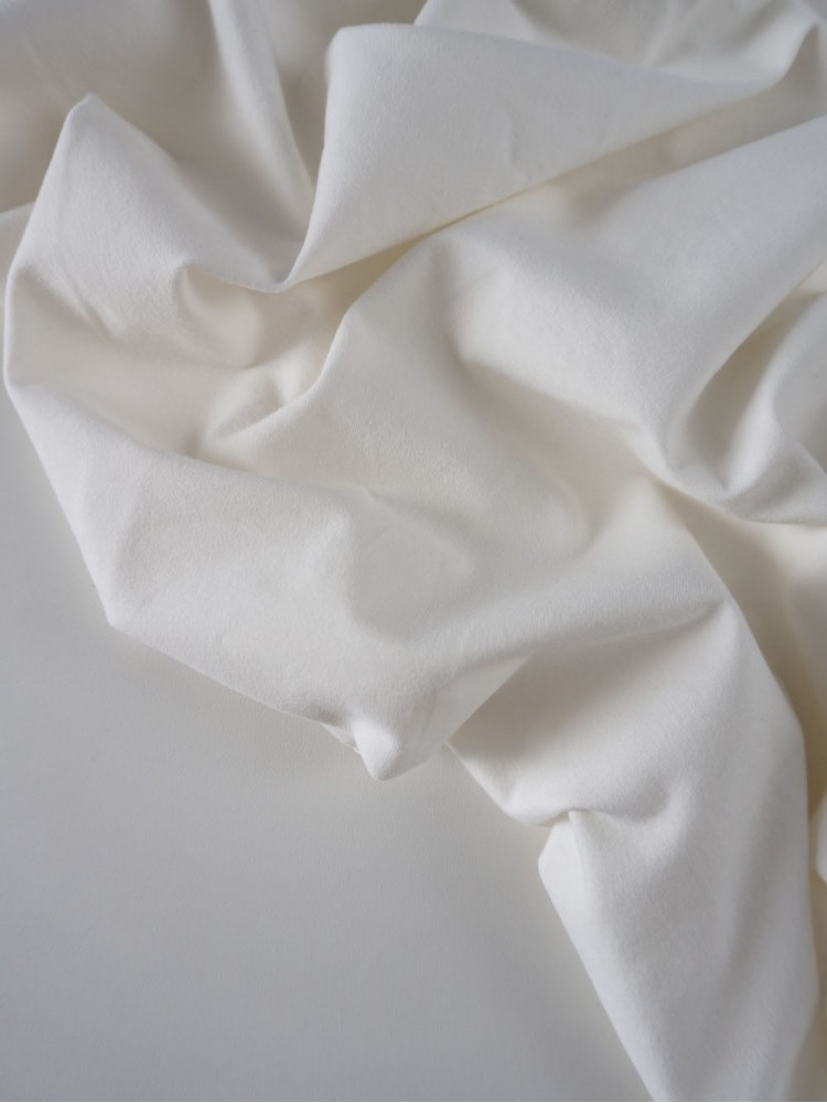 Кулирная гладь велюр эффект 200 гр Молочный Кулирная гладь велюр эффект 200 гр Молочный