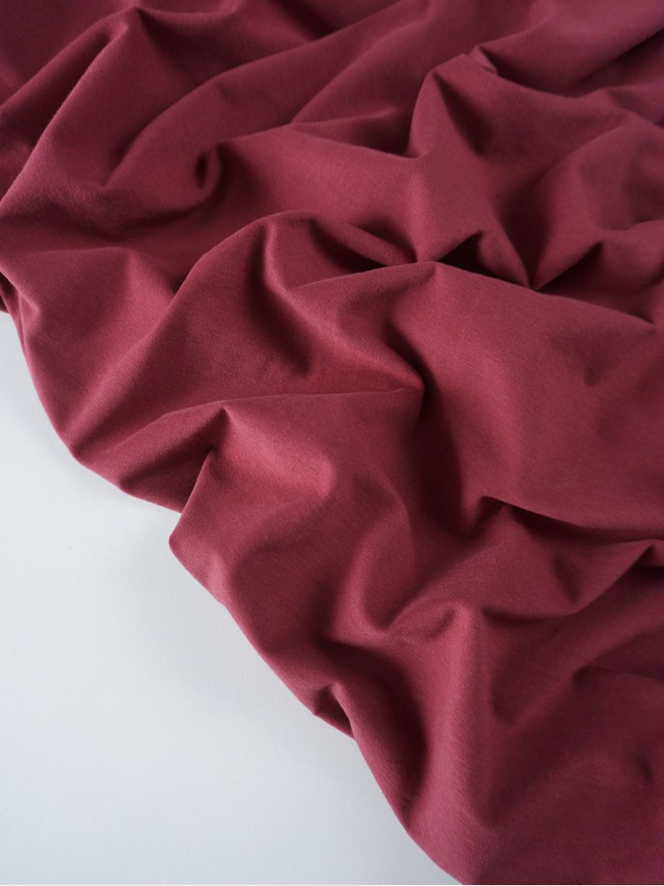 Кулирная гладь велюр эффект 200 гр Бургунди Кулирная гладь велюр эффект 200 гр Бургунди