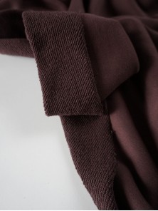 Футер 3-х нитка петля диагональ велюр эффект Шоколадная глазурь