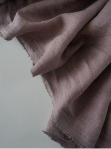 1212. Ткань лён крэш с эффектом помятости Тауп