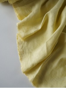 1432. Ткань крэш с эффектом помятости лён с вискозой сорочечный Лимонад