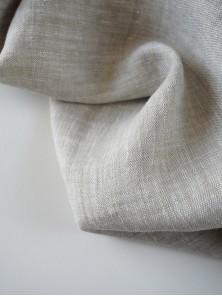 133. Ткань лён крэш с эффектом помятости Натуральный меланж