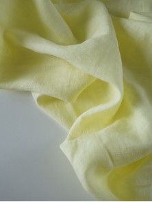 1603. Ткань лен крэш с эффектом помятости Лимончелло