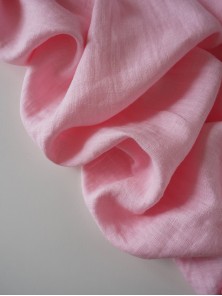 1787. Ткань лен крэш с эффектом помятости Rose pink