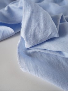 1455. Ткань крэш с эффектом помятости лён с вискозой Лавандовый туман