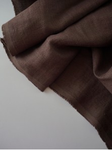 551. Ткань лен крэш с эффектом помятости Кокос