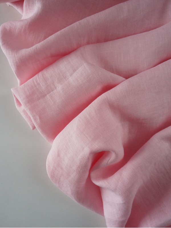 1967. Ткань лён крэш с эффектом помятости Сакура