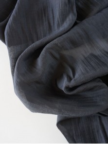 Тенсель вуаль с жатым эффектом Черный