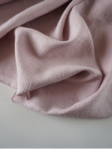 ОТРЕЗЫ (1.9 м) Ткань лён стираный вафля Розовая дымка