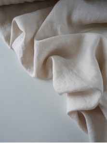 630. Ткань лен крэш с эффектом помятости Экрю