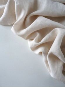 630. Ткань лен крэш с эффектом помятости Экрю