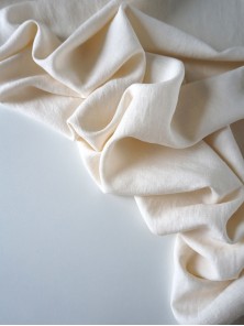 1656. Ткань крэш с эффектом помятости лён с вискозой Ваниль