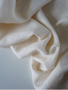 1656. Ткань крэш с эффектом помятости лён с вискозой Ваниль